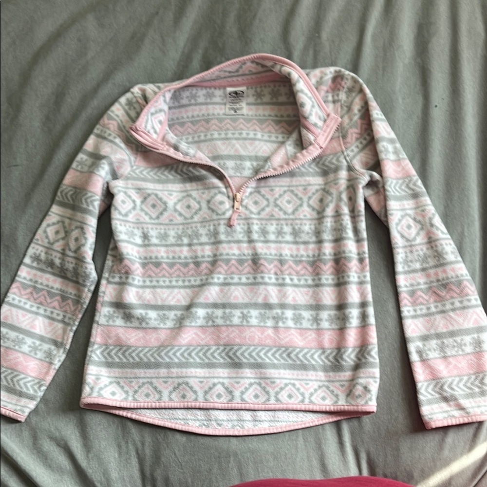Athletic Works Pink and Gray Kids Sweater